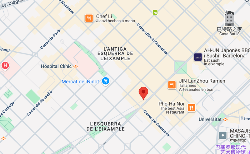 Información de contacto - mapa